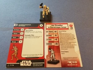 Star Wars Miniatures Virtual+Regular Card Luke Skywalker in Stormtrooper Armor - Picture 1 of 1