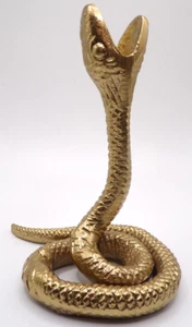 Gold Threshold Snake Taper Candle Holder Target Halloween 6" Recycled Aluminum - Picture 1 of 10