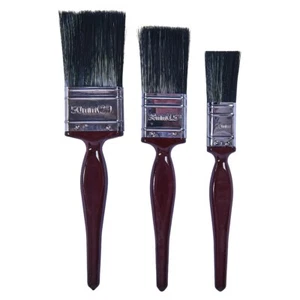 3 Piece Paint Brush DIY Home Painting Decorating Art Set Kit Wooden Handles - Picture 1 of 2