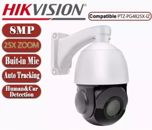 Hik Compatible 360° 4K 8MP 25X Zoom PTZ IP Camera POE IR PG4825X-IZ Track - Picture 1 of 13
