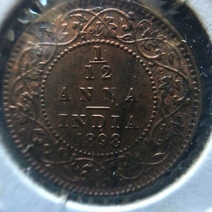 British-India 1898C 1/12 Anna UNC A393 - Picture 1 of 2