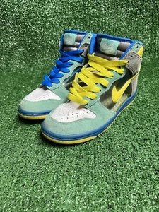 Nike Air Dunk High 6.0 Mint Yellow Translucent Sneaker Womens Size 6 342257-131 - Picture 1 of 12