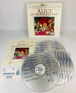 Disney's Alice In Wonderland CAV Exclusive Archive Collection 3 Laserdisc Set - Picture 1 of 3