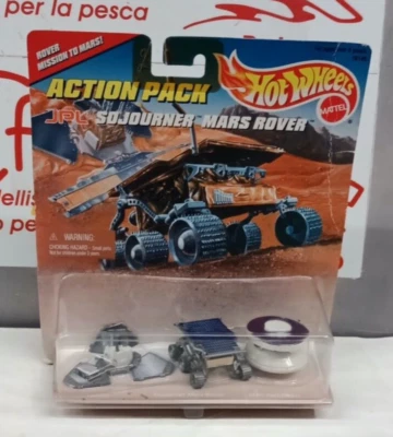 HOTWHEELS 1/64 ACTION PACK ROVER MISSION TO MARS  1996 MADE IN CHINA - Immagine 1 di 2