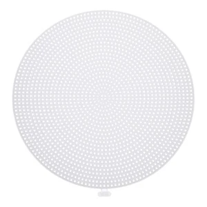 10pcs 7" Plastic Mesh Canvas Sheet 13 Count Round Blank Canvas White - Picture 1 of 5