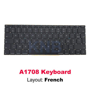New For Macbook Pro Retina 13" A1708 Keyboard French Layout Late 2016 Mid 2017