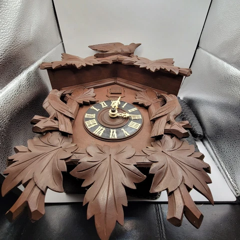 HECO German 8 day Cuckoo Clock Vintage - Non-working Cover