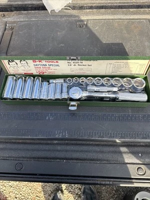 SK Tools USA Nos Daytona Special 3/8” Socket Set 4520-78 Rare 20pc Sealed S-k - Image 1 of 4