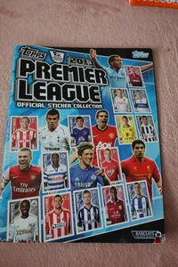 TOPPS 2013 PREMIER LEAGUE OFFICIAL STICKER ALBUM EMPTY WITH 12 UNUSED STICKERS - Picture 1 of 6