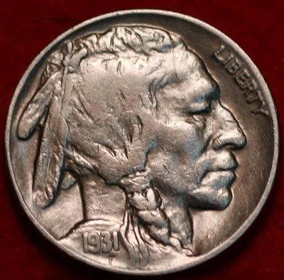 🇺🇸 Uncirculated 1931-S San Francisco Mint Buffalo Nickel USA - Image 1 of 2