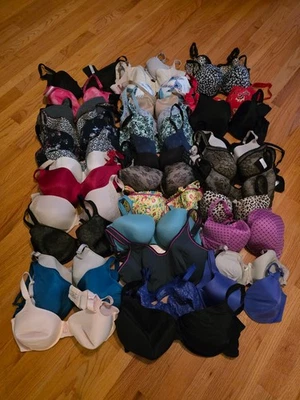 39 HUGE Bra Lot Wholesale Cacique Victoria's Secret Torrid Chantelle All Sizes - Image 1 of 4
