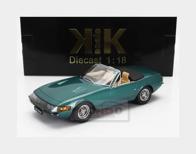 1:18 KK SCALE Ferrari 365 Gts Daytona Spider Open 1969 Green Met KKDC180613 - Immagine 1 di 2