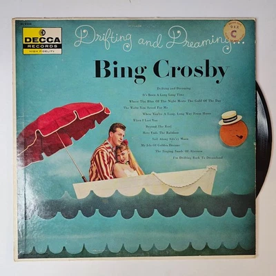Bing Crosby - Drifting and Dreaming 12" LP Record 1951 Decca Jazz 33 RPM - Image 1 of 2