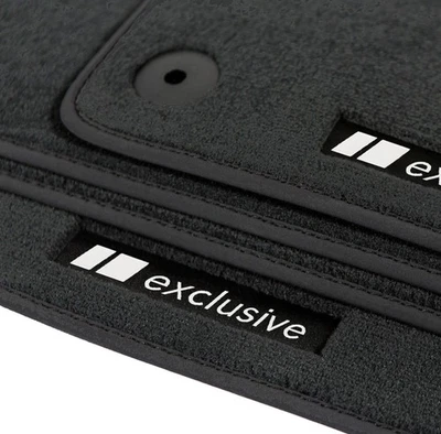 Alfombrillas de terciopelo para Audi A5 / S5 / RS5 2008-2017 - 8F7, 8T3 - negras exclusivas  Foto 1 de 4