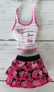 Barbie 2013 "Vita nella casa dei sogni" Fab Fashion Rosa Gonna Tank Outfit Bambola Taglia - Foto 1 di 6
