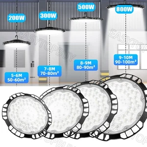 Iluminación LED de nave foco de techo lámpara de taller lámpara industrial High bay DE - Imagen 1 de 16