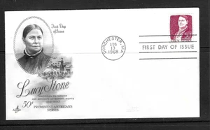 USA SC # 1293 Lucy Stone FDC. Artcraft Cachet - Picture 1 of 1