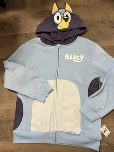 Bluey Cosplay Zip Up Hoodie Size Large New - Picture 1 of 4
