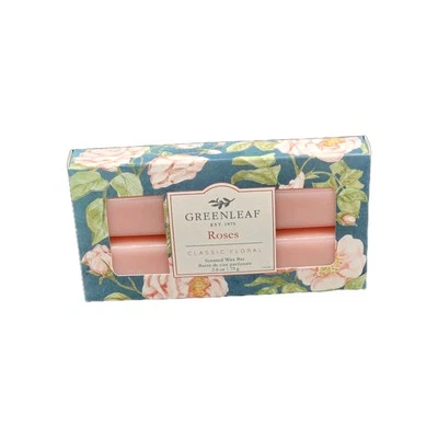 Barra de cera perfumada Greenleaf Roses 2,6 oz 6 bloques nueva clásica floral Foto 1 de 4
