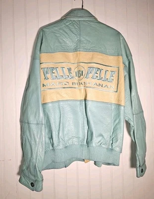 Jaqueta de Couro Vintage Rara Marc Buchnan "Pelle Pelle" Tamanho 56 - Imagem 1 de 4