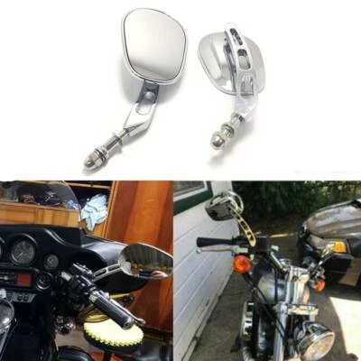 Espejos retrovisores cromados para motocicleta Harley Davidson Sportster 1200 XL1200N XL1200C EE. UU. Foto 1 de 4