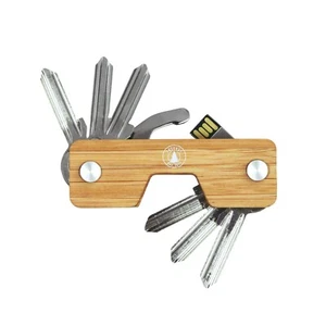 Key Organizer aus Bambus zur optimalen Schlüsselorganisation - Bild 1 von 6
