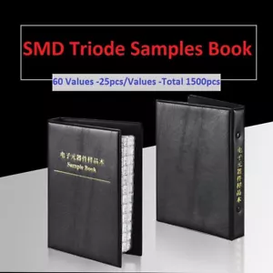 SMD/SMT SOT-23 Triode Transistor Samples Book Assorted Kit Component 60 Values - Picture 1 of 4