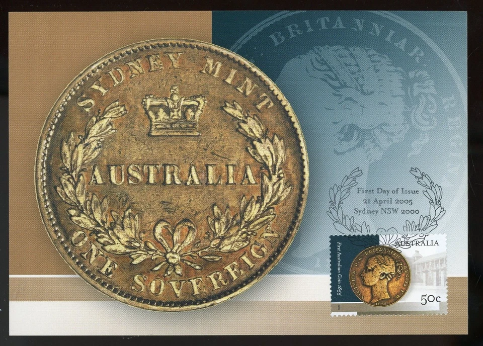MAXI TARJETA AUSTRALIANA 2000, ¡PRIMERA MONEDA AUSTRALIANA!! P98 Foto 1 de 1