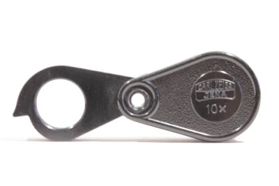 10 x Lupe Magnifier CARL ZEISS JENA Germany Bakelite APLANAT Original  DIAMONDS - Bild 1 von 4