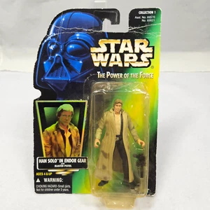Star Wars Poder de la Fuerza POTF Han Solo en Endor Gear Kenner Collection 1 - Imagen 1 de 3