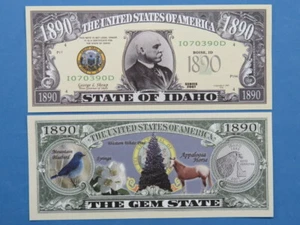 IDAHO: The Gem State Since 1890; White Pine ~ $1,000,000 One Million Dollars - Picture 1 of 2