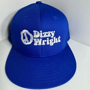 Dizzy Wright Hat Adjustable Blue White Embroidered Logo - Picture 1 of 12