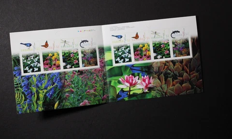 CANADA 2006 #2145 BK322, 51c Gardens Booklet of 8 stamps Mint NH Cover