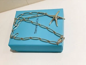 Collar Estrella de Mar Vintage Tiffany & Co Elsa Peretti Plata Esterlina... Raro - Imagen 1 de 8