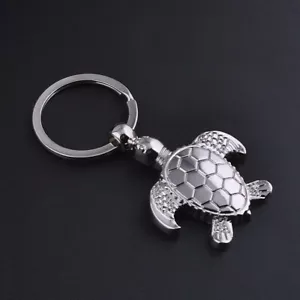 1X Creative Simulation Metal Sea Turtle Key Ring Keyring Keychain Pendant Gift - Picture 1 of 6