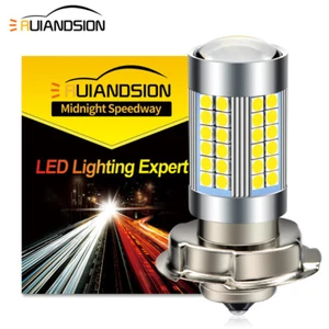 1PC P26S 66SMD LED Light For Car Headlight Bulbs Motorcycle Lamp White DC 6V 12V - Foto 1 di 9
