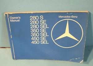 79 1979 Mercedes Benz 280S/280SE/280SEL/350SE/350SEL/450SE/450SEL owners manual - Picture 1 of 1