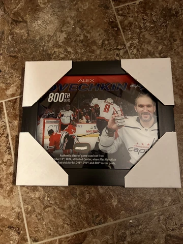 Washington Capitals Alex Ovechkin 800th Goal Game Used Net Memorabilia Hat Trick Cover