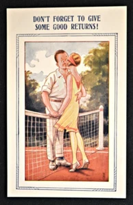 Tennis Comic Postkarte PC um 1930 ungebraucht Bamforth #13561 - Bild 1 von 1