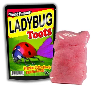 Ladybug Toots Cotton Candy - Cute Lady Bug Gift Ideas - Sweet - Gluten Free - Bild 1 von 3