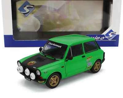 Modellino auto diecast AUTOBIANCHI A112 ABARTH MKV 1980 GREEN/BLACK 1:18 Solido - Immagine 1 di 4