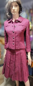Vintage Tweed Womans Skirt Suit 1960's - Picture 1 of 8