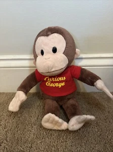Gund Curious George Universal Studios Plush Monkey Red Shirt Stuffed Animal - Picture 1 of 11