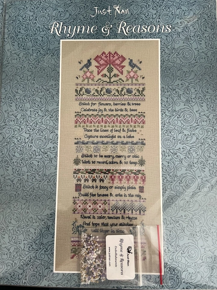 Rhyme & Reasons Just Nan Cross Stitch Pattern with Beads-Brand New - Image 1 of 1