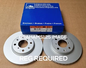 BRAKE DISCS X2 252mm FRONT FITS SUZUKI SPLASH VAUXHALL AGILA ATE 24.0120-0211.1 - Picture 1 of 10