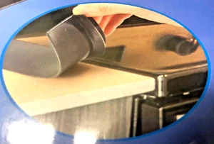 Stove counter gap cover 2 pcs each 21" white heat resistance Simple to install - Picture 1 of 4