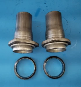 Chevy Small Block V8 2.5"Corvette Rams Horn Manifold with 2.25"Outlet Stub Pipes - Picture 1 of 3