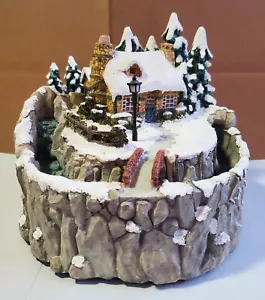 Vintage Avon 1997 Thomas Kincaid Wasserfall mit Pumpe Winter Schnee - Bild 1 von 6
