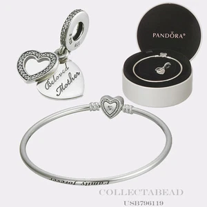 Authentic Pandora Mother's Day Mother's Love Gift Set 2016 7.5" USB796119 - Imagen 1 de 1