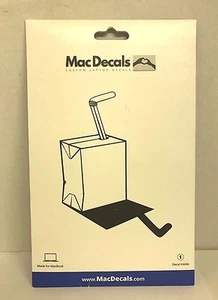 MacDecals - Juice Box Decal for Apple MacBook - Black - Picture 1 of 2